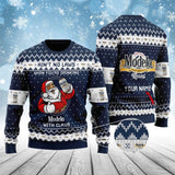 Personalized Modelo with Claus Ugly Sweater