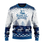 Personalized Samuel Adams Reindeer Christmas Ugly Sweater