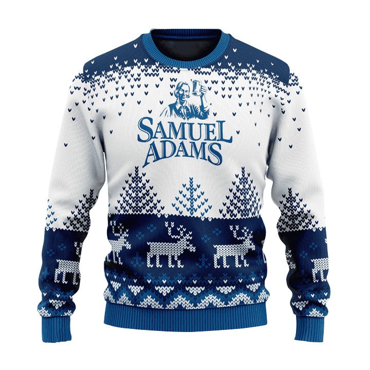 Personalized Samuel Adams Reindeer Christmas Ugly Sweater