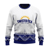 Personalized Twisted Tea Winter Reindeer Ugly Sweater