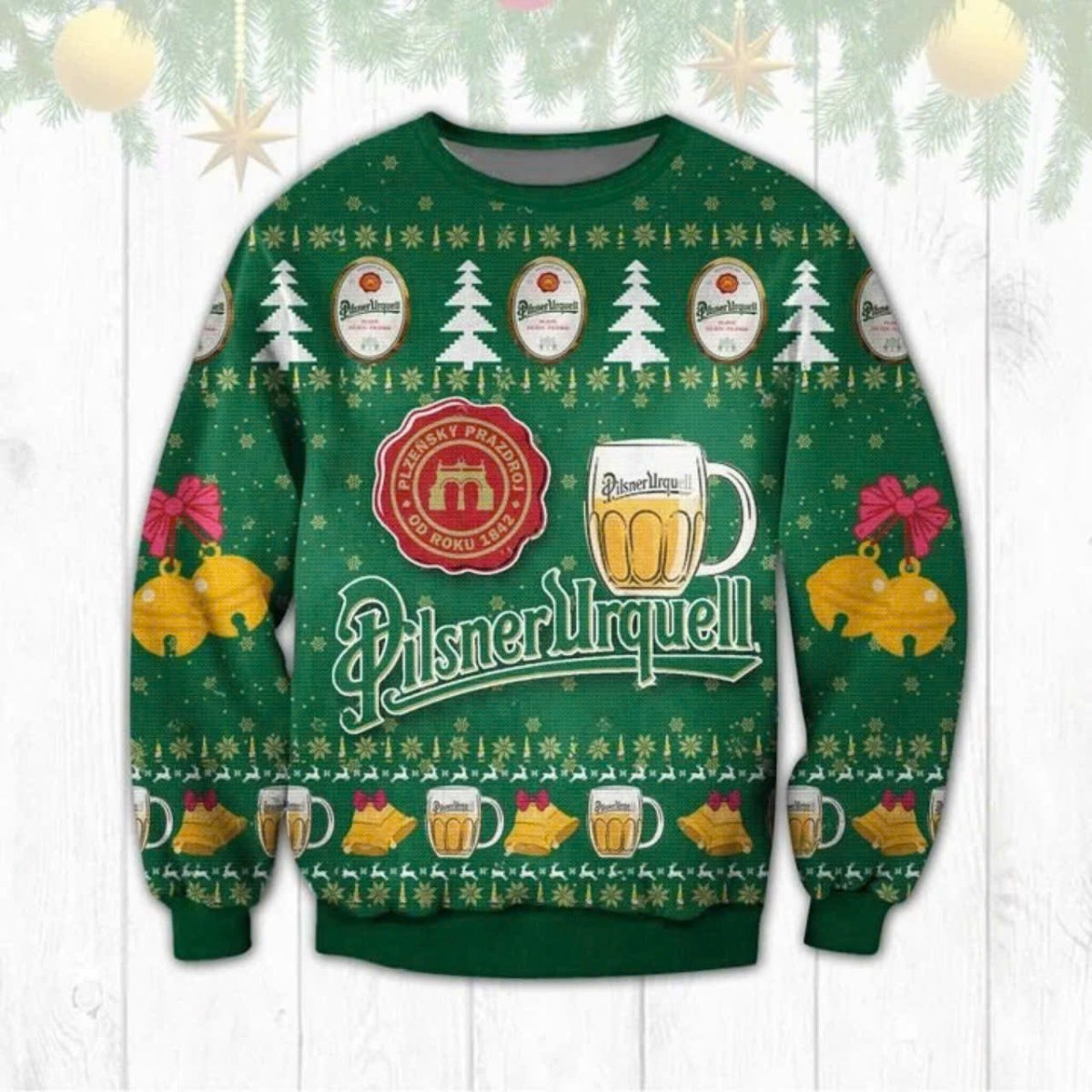 Pilsner Urquell Christmas Reindeer Ugly Sweater