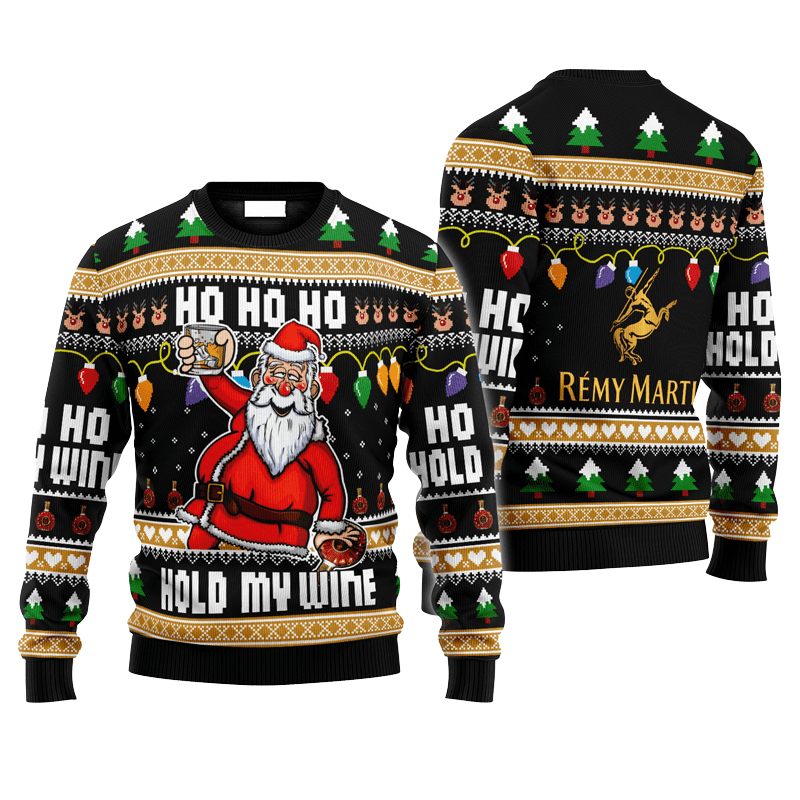 Remy Martin Drunken Santa Ugly Sweater