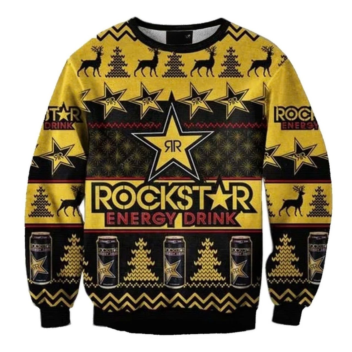 Rockstar Christmas Ugly Sweater